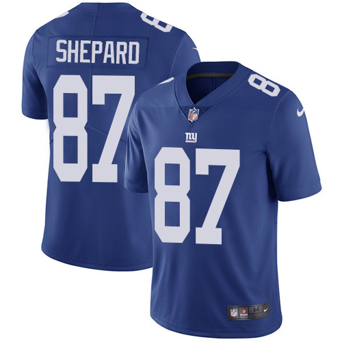 2019 men New York Giants #87 Shepard blue Nike Vapor Untouchable Limited NFL Jersey